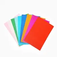 Фоамиран цветной 2 мм, набор 10 шт,, формат А4, с клеевой основой