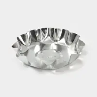 Форма для выпечки печенья, d=9.6 см, h=2 см, жесть, серебристая