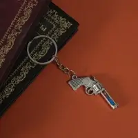 Брелок для ключей на кольце &laquo;Пистолет с песочными часами&raquo;, металл, 5&times;2 см, МИКС