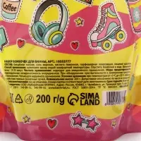 Бомбочки для ванны, аромат дыни и малины, 200 г, TeenBee
