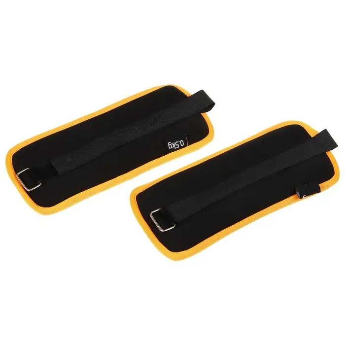 Утяжелители неопреновые ONLYTOP, 2 шт. &times; 0.5 кг, чёрные