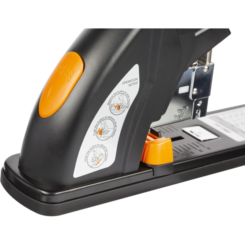 Степлер мощный Deli E0385 (N23/6-23/23) до 210л,энергосбер,плас/мет,ассор