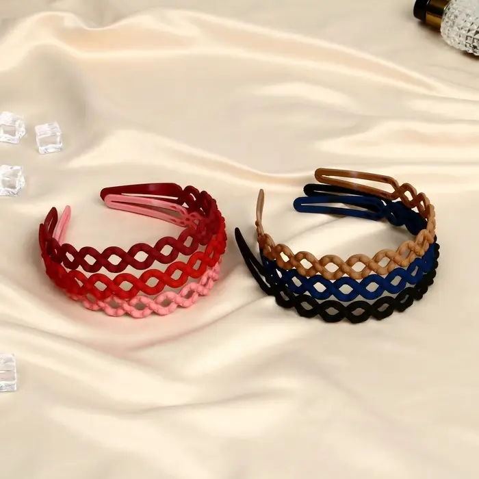 Ободок для волос «Малена», зиг заг, 1.7 см, МИКС Ободок для волос «Малена», зиг заг, 1.7 см, МИКС