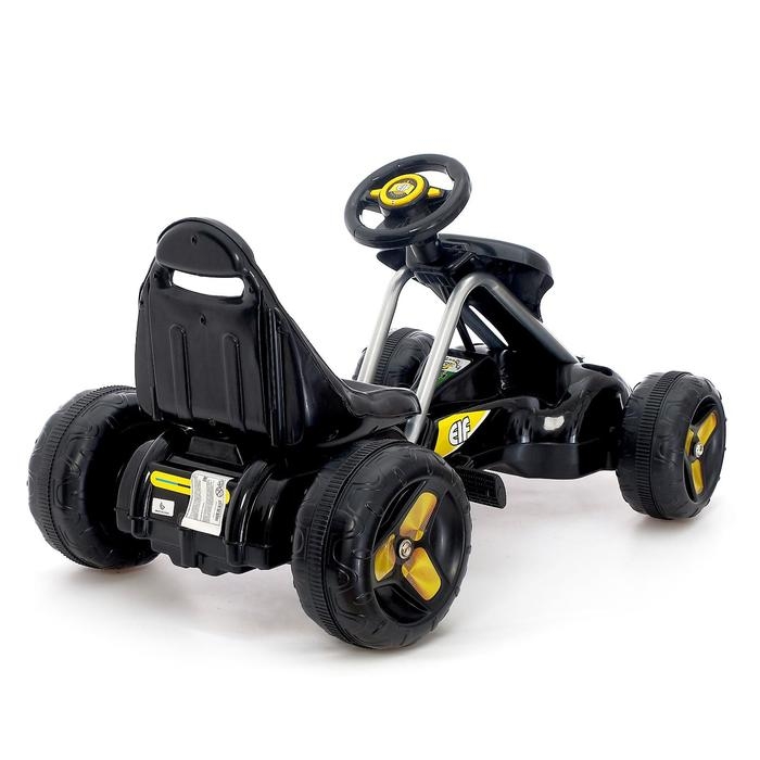 Веломобиль GO KART, цвет чёрный Веломобиль GO KART, цвет чёрный
