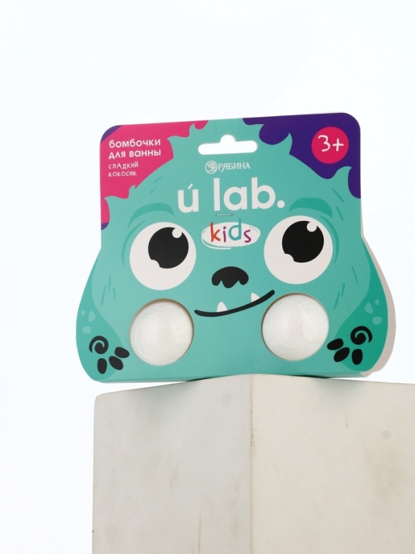 Бомбочки для ванны Бомбочки для ванны "Монстрики", 2 x 40 г, аромат сладкий кокосик