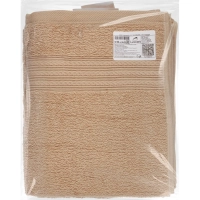 Набор полотенец махровых Luscan/бордюр 400г/м2, 40х70 беж, 10шт/уп