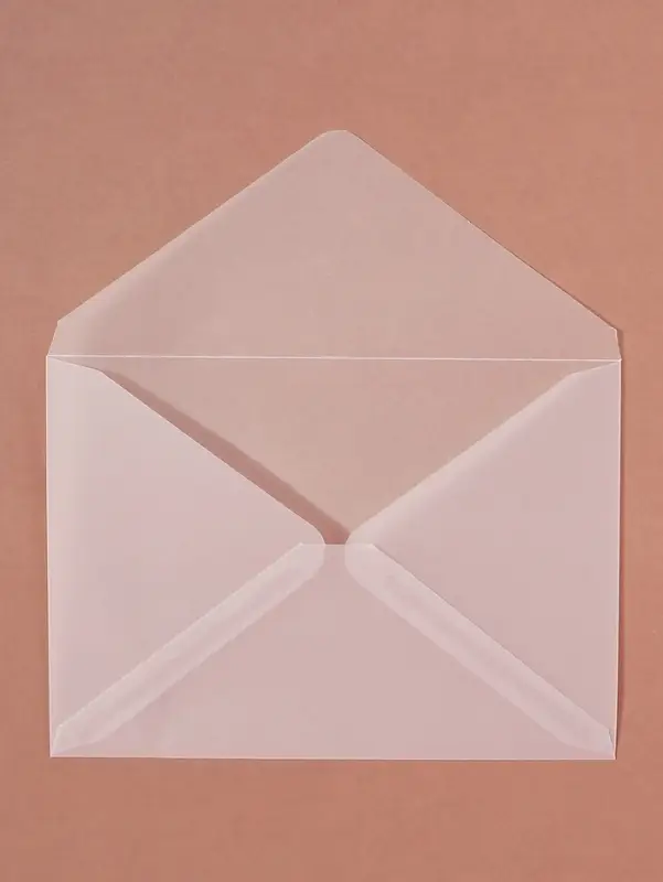 Набор 50 штук конвертов из кальки прозрачные, 11.5&times;16.5 см, плотность 113 г/м&sup2;