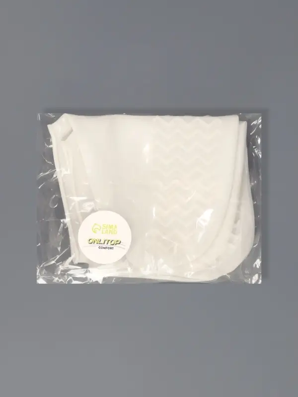 Чехлы для обуви, силиконовые, р-р M (35-39), 24.5 см, пара, белые