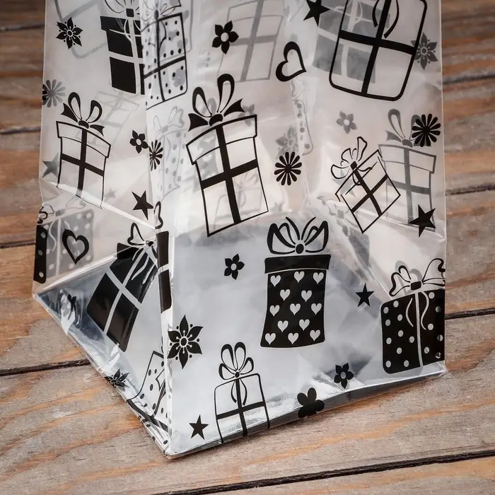 Пакет подарочный новогодний с жёстким дном 14×14×45 Серебристый «Подарки» Пакет подарочный новогодний с жёстким дном 14×14×45 Серебристый «Подарки»