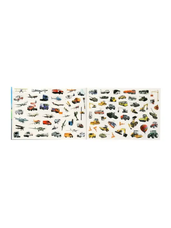 All Types Of Vehicles Sticker Book 250 Stickers For Kids