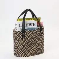 Сумка плетёная из пандана, 25&times;18&times;38 см, бежево-коричневая