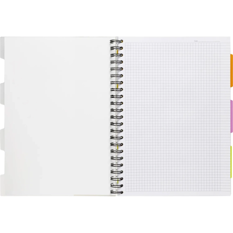 Бизнес-тетрадь 140л,кл,А4,SPIRAL BOOK Розовый,евроспир,обл.пласт,разд.84105