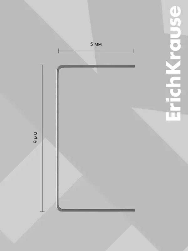 Скобы металлические №10, ErichKrause, для степлера, 1000 шт.