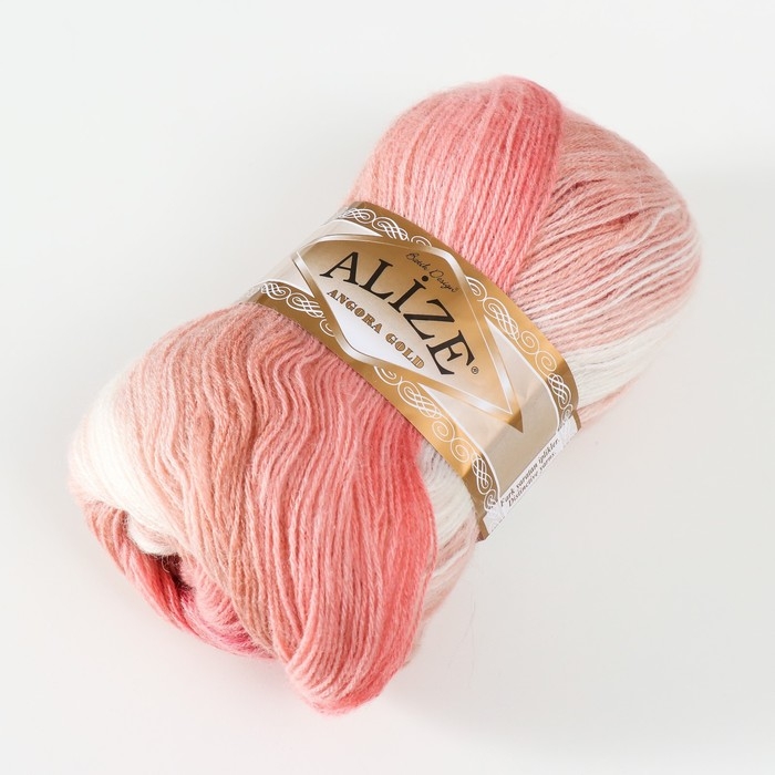 Пряжа Пряжа "Angora Gold Batik" 20% шерсть, 80% акрил 550м/100гр (5652)