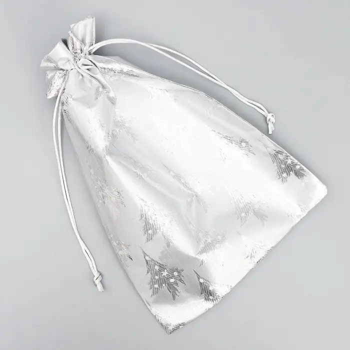 Мешочек подарочный новогодний парча &laquo;С Новым Счастьем&raquo;, 20&times;30 см &plusmn; 1.5 см