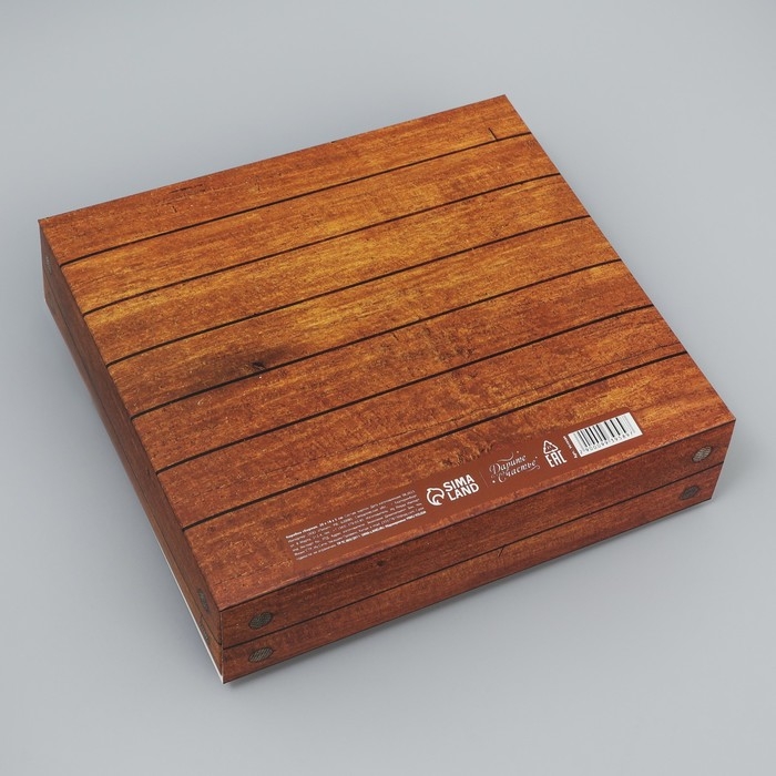 Коробка-фоторамка подарочная складная, упаковка, «Настоящему мужчине», 20 х 18 х 5 см Коробка-фоторамка подарочная складная, упаковка, «Настоящему мужчине», 20 х 18 х 5 см