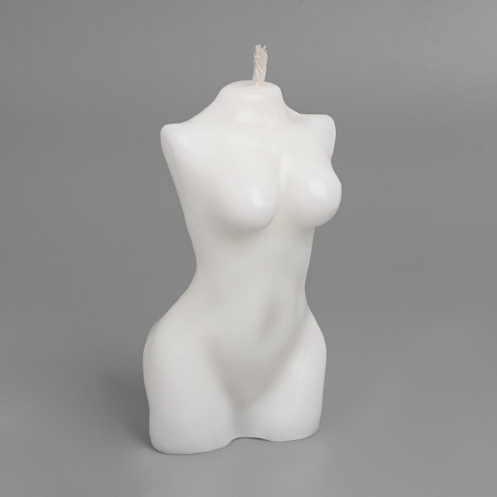 Набор свечей на подставке  Набор свечей на подставке "Мужчина и женщина", бело-розовая подставка