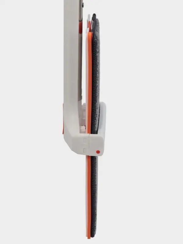 Швабра плоская с вертикальным отжимом и водосгоном Raccoon, стальная ручка, насадка микрофибра, 39&times;11.5&times;130 см