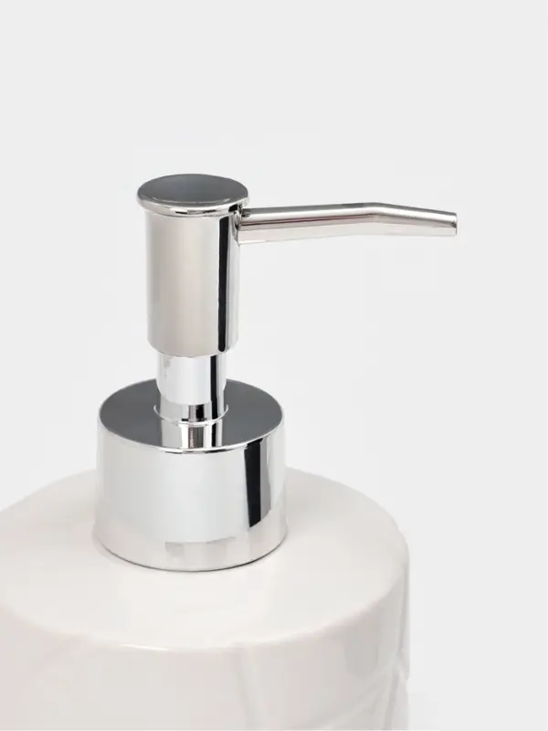 Набор для ванной "Fantasy", 2 предмета (дозатор для мыла, стакан), цвет белый