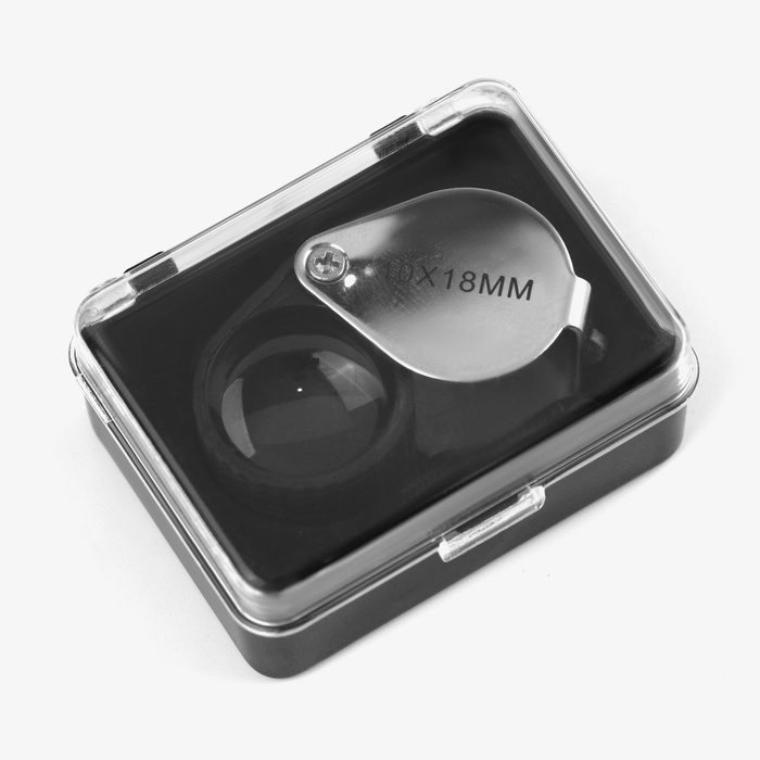 Лупа складная мини, крастность 10, линза 15мм Лупа складная мини, крастность 10, линза 15мм