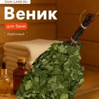 Веник для бани, берёзовый, в упаковке