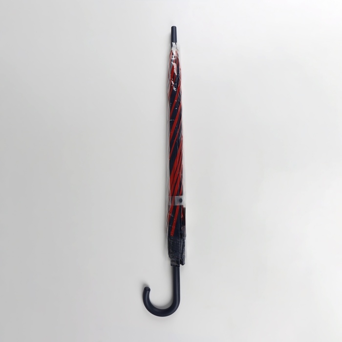 Зонт - трость полуавтоматический «Полосы», 8 спиц, R = 54/60 см, D = 120 см, цвет синий/красный Зонт - трость полуавтоматический «Полосы», 8 спиц, R = 54/60 см, D = 120 см, цвет синий/красный