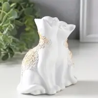 Фигурка полистоун &laquo;Кот и Кошка&raquo; белый, 14&times;13 см