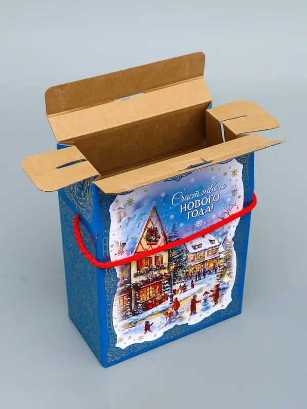 Коробка подарочная новогодняя, 20×10×26.5 см Коробка подарочная новогодняя, 20×10×26.5 см