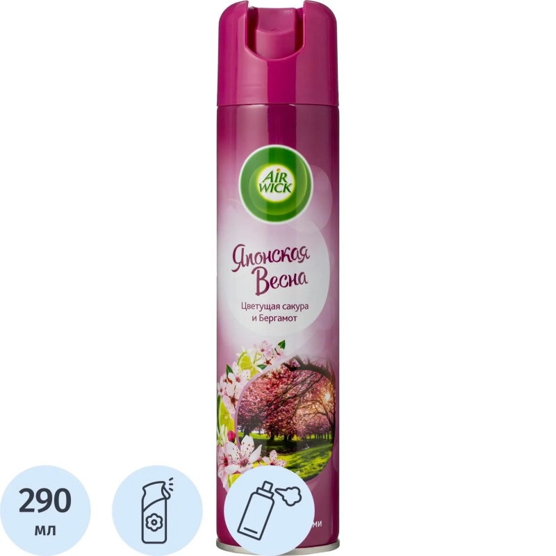 Освежитель воздуха Air Wick Японская весна Цветущая сакура и Бергамот 290мл