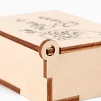 Коробка подарочная деревянная &laquo;Пей like a boss&raquo; 8.5&times;6&times;3.5 см