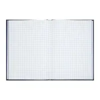 Книга учета А4, 192 листа, клетка, 200&times;290 мм, бумвинил, синий, блок офсетный