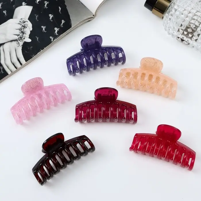 Крабик для волос «Лилиан», классика, 7 см, МИКС Крабик для волос «Лилиан», классика, 7 см, МИКС