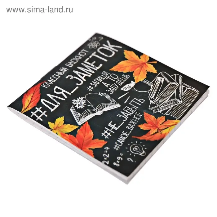 Блокнот 10х10, 16 листов в клетку «Для заметок школа» Блокнот 10х10, 16 листов в клетку «Для заметок школа»