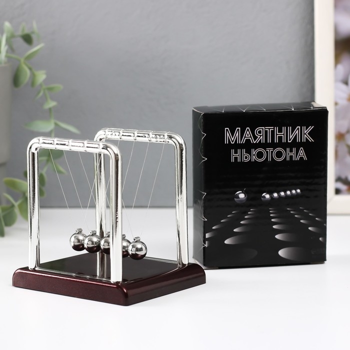 Маятник Маятник "Шары техно" квадрат 9 x 9 x 7,5 см