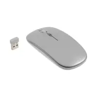 Мышь MB-2.4 беспроводная, оптическая, подсветка, 800-1600 dpi, USB, Bluetooth, серебристая
