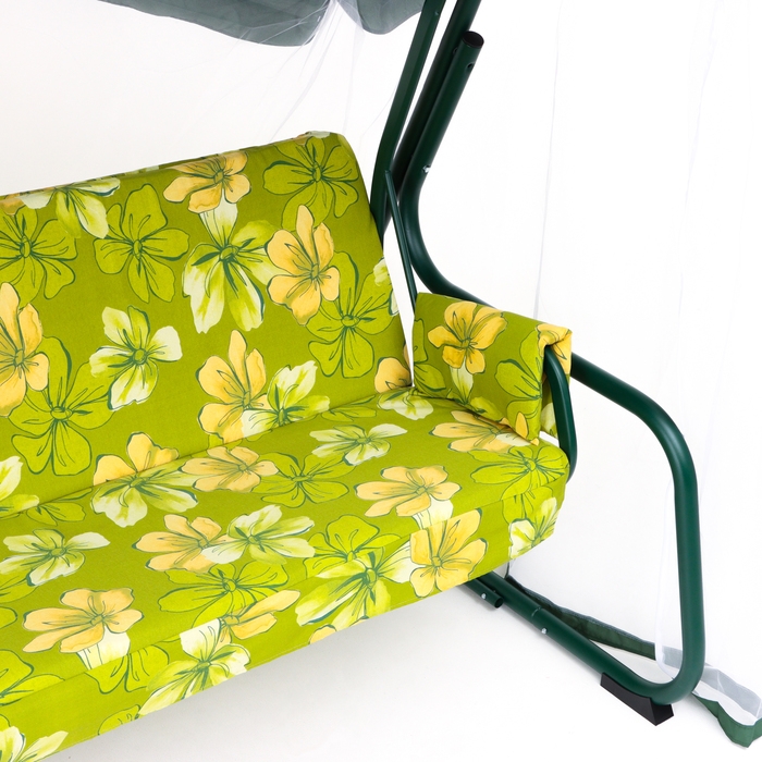 Качели садовые Качели садовые "Мадрид", 209 х 127 х 166 см, макс. нагрузка 220 кг, цвет зеленый