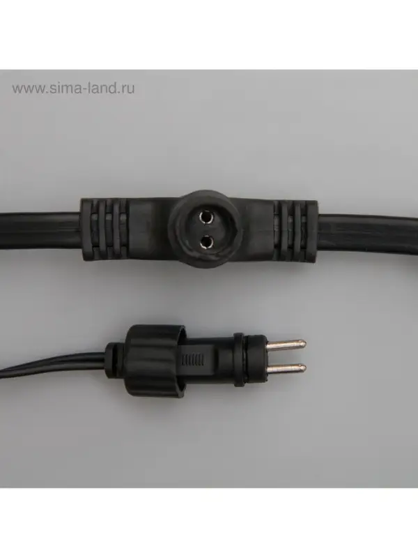 Гирлянда &laquo;Занавес&raquo; 2&times;6 м, IP44, УМС, тёмная нить, 1440 LED, свечение синее, 220 В