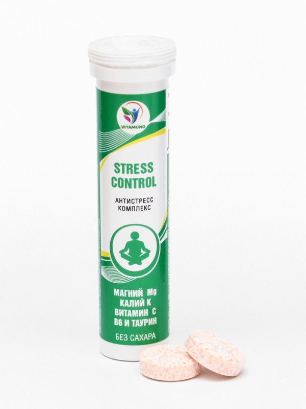 Напиток Stress Control Vitamuno, 10 шипучих таблеток Напиток Stress Control Vitamuno, 10 шипучих таблеток