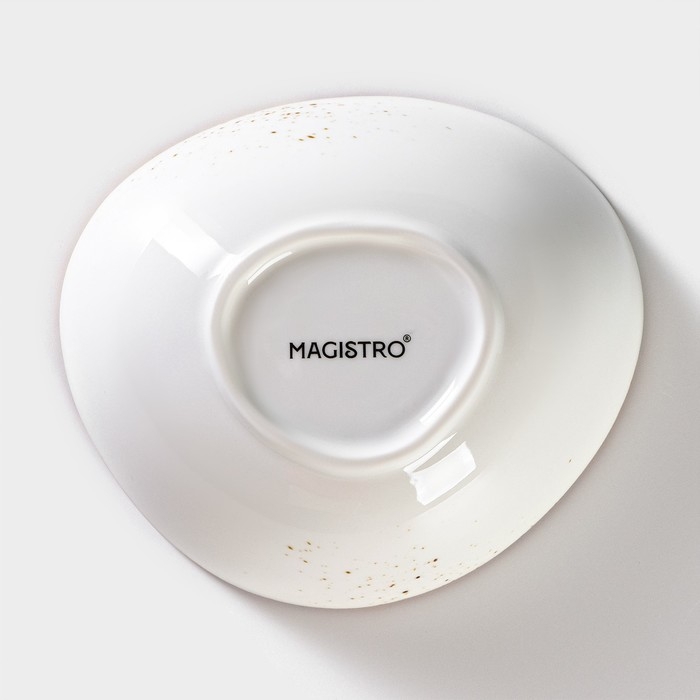 Салатник фарфоровый Magistro «Церера», 440 мл, 15,5×13,4 см, цвет белый