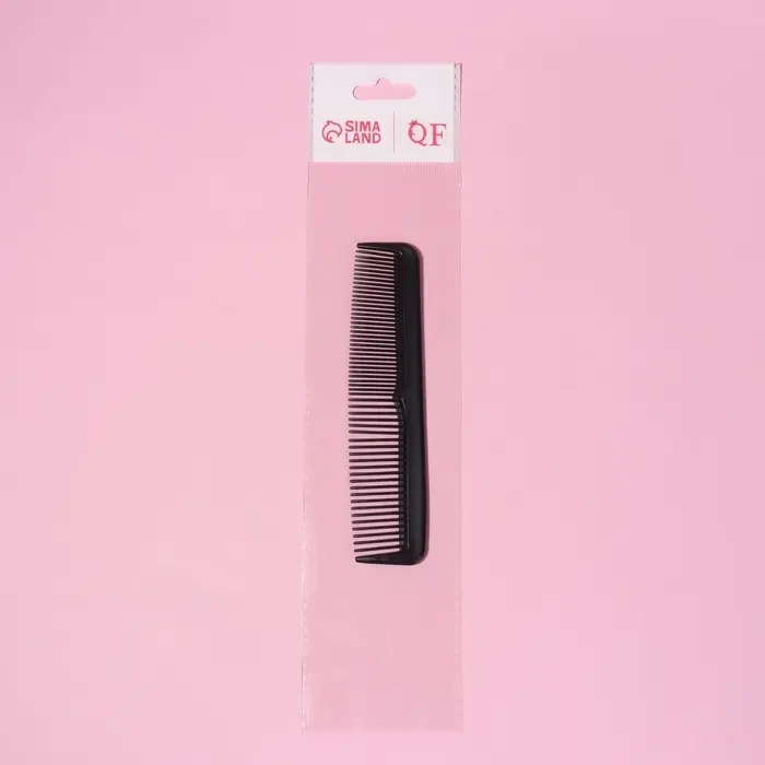 Расчёска комбинированная, 12.5×2.5(±1) см, чёрная Расчёска комбинированная, 12.5×2.5(±1) см, чёрная