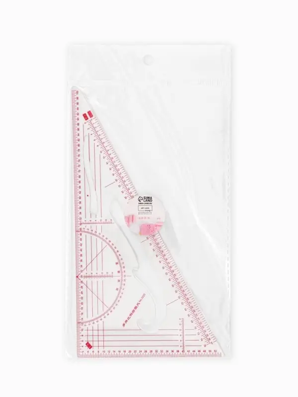 Лекало портновское метрическое &laquo;Треугольник&raquo;, 20.5&times;11 см, s=0.5 мм, прозрачное