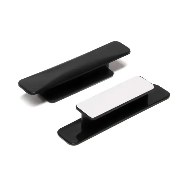 Ручка мебельная самоклеющаяся CAPPIO, L=108 мм, пластик, цвет черный