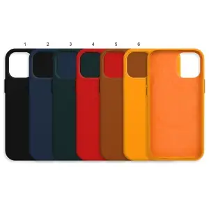 Чехол для iPhone 12 Mini Кожа (MagSafe) с лого
