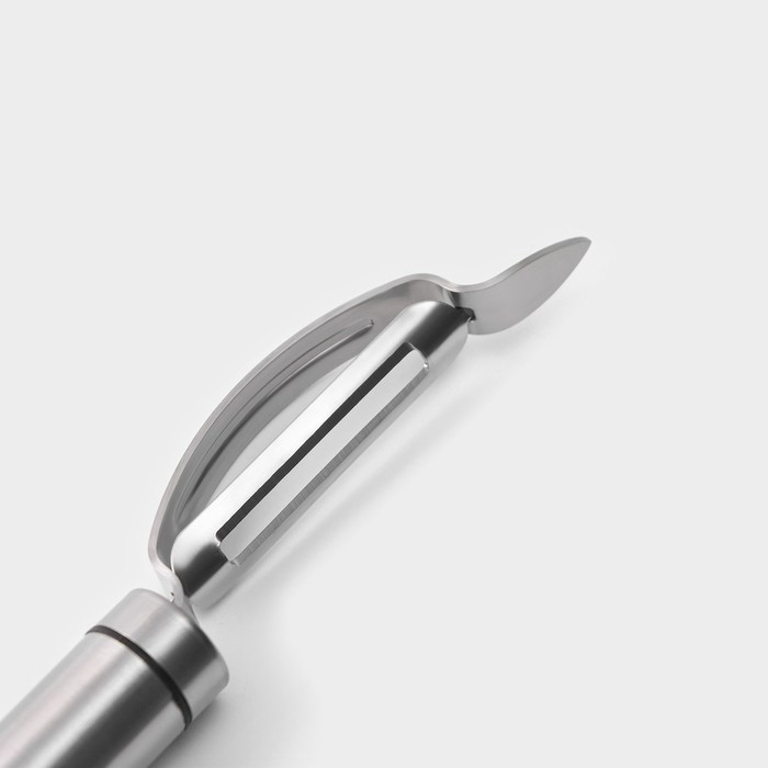 Овощечистка Magistro Solid, нержавеющая сталь, цвет хромированный Овощечистка Magistro Solid, нержавеющая сталь, цвет хромированный