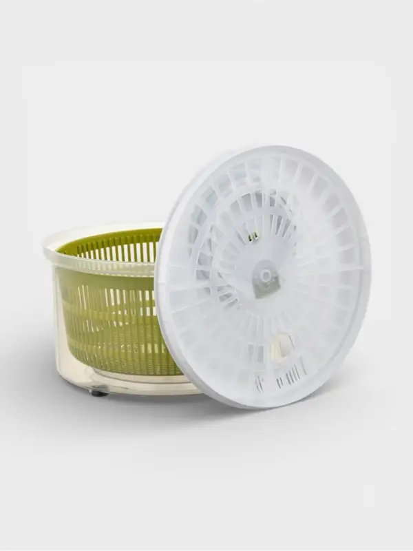 Центрифуга для сушки зелени Доляна Fresh cook, 3.7 л, пластик, белая, зелёная