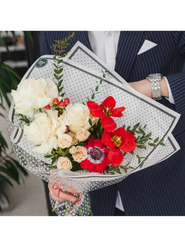 Пергамент для цветов &laquo;С любовью&raquo;, 50&times;70 см