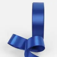 Лента атласная TEIRA, двухсторонняя, 25 мм, 25&plusmn;1 м, синяя №0329