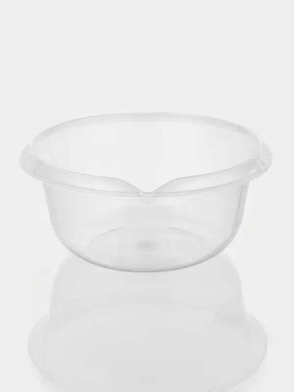 Миска с мерным делением, 2 л, пластик, прозрачная