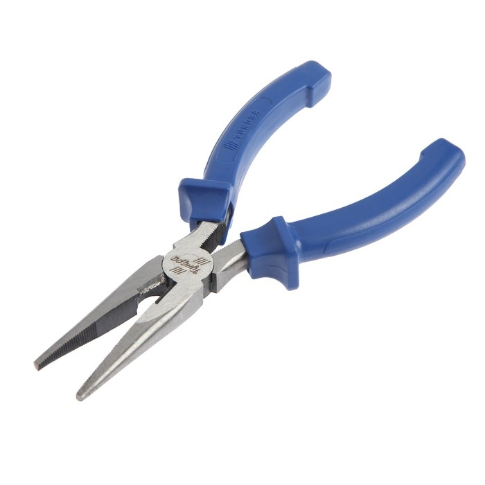 Длинногубцы ТУНДРА, CrV, шлифованные, пластиковые рукоятки, 160 мм Длинногубцы ТУНДРА, CrV, шлифованные, пластиковые рукоятки, 160 мм