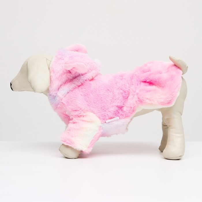 Куртка  Куртка "Зайчонок" с капюшоном , размер XS (ДС 20, ОШ 12,5 см, ОГ 30см), пастельная